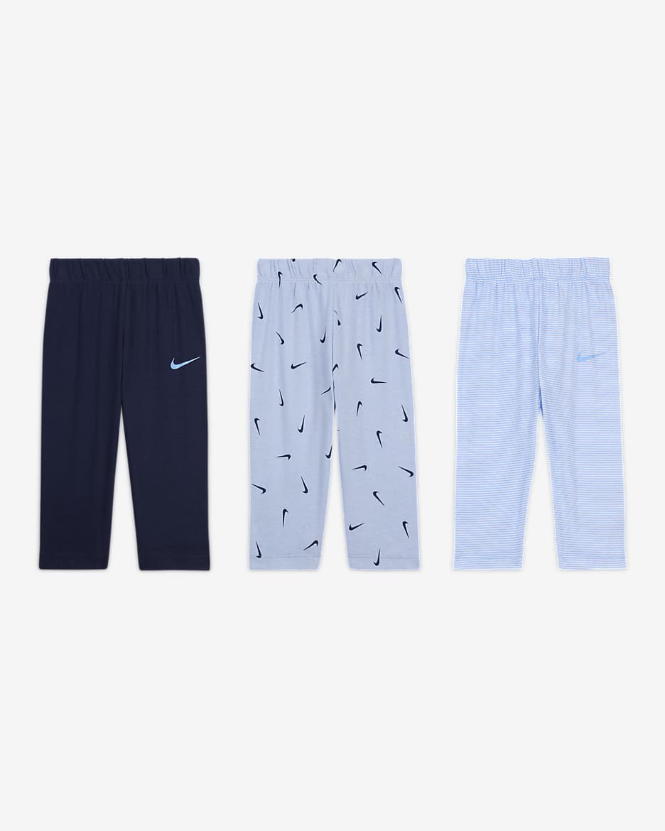 Nike Essentials Baby 0 9M Pants 3 Pack Nike